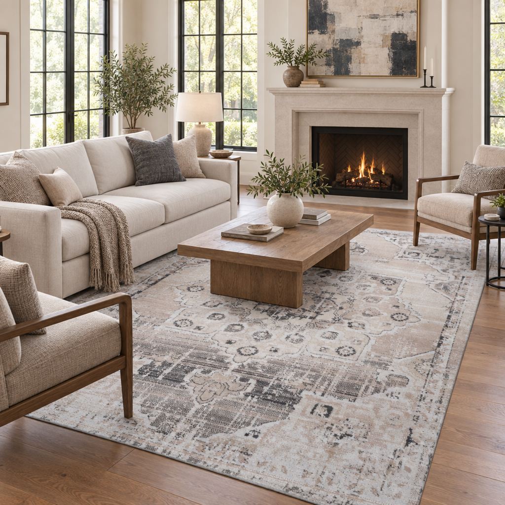 Mitanni Home 22105A Cream/Beige area rug, image 1 of 9