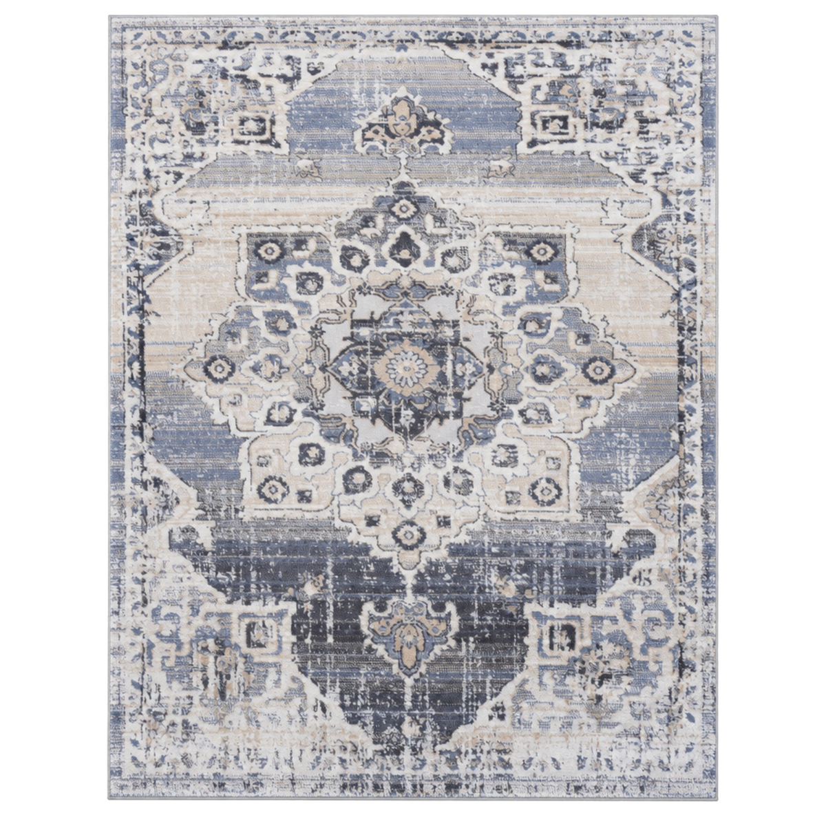 Mitanni Home 22105A Cream/Blue area rug, image 2 of 9
