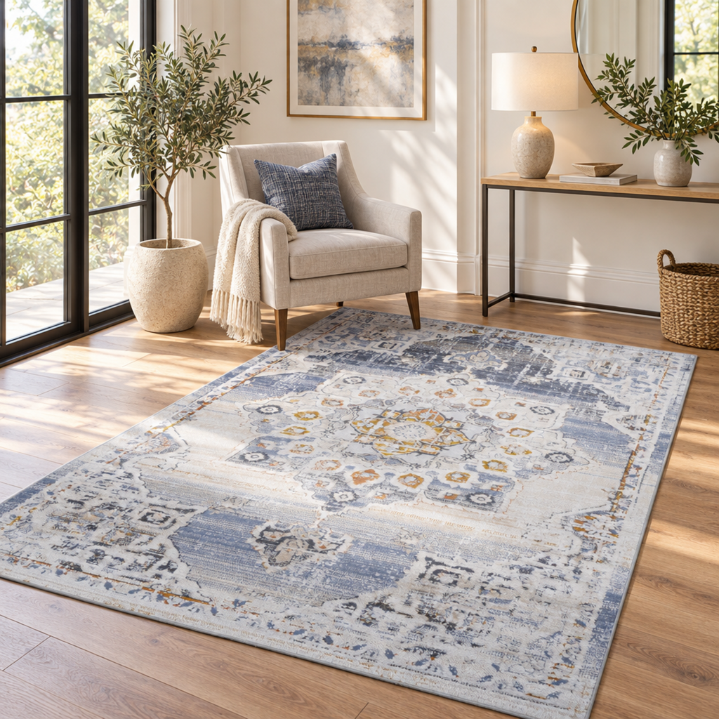 Mitanni Home 22105A Cream/Gold area rug, image 3 of 9