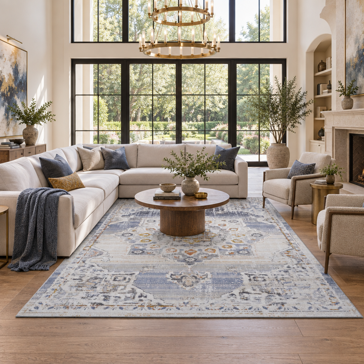 Mitanni Home 22105A Cream/Gold area rug, image 4 of 9
