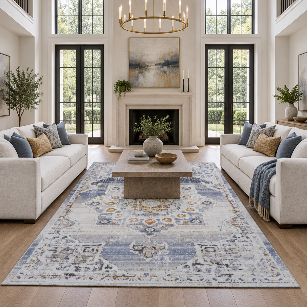 Mitanni Home 22105A Cream/Gold area rug, image 5 of 9