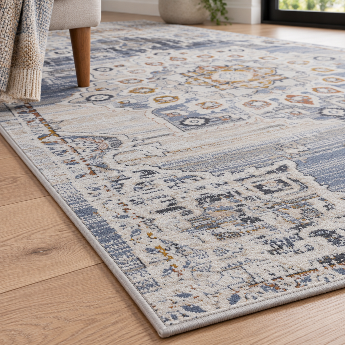 Mitanni Home 22105A Cream/Gold area rug, image 6 of 9