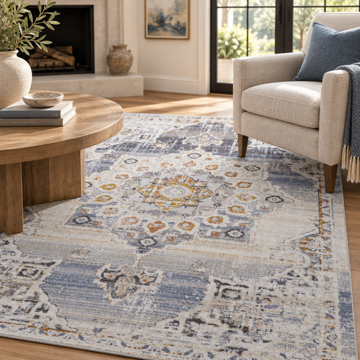 Mitanni Home 22105A Cream/Gold area rug, image 9 of 9