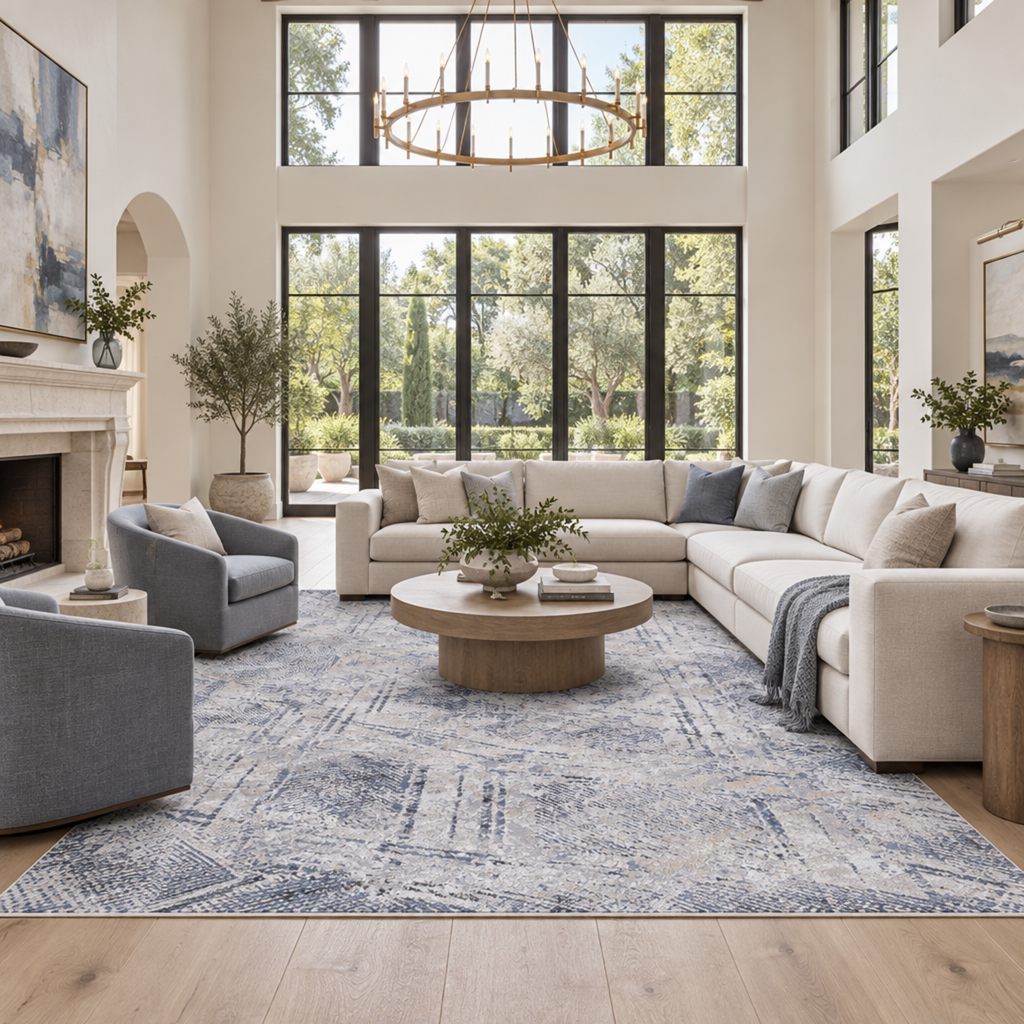 Mitanni Home 22106A Blue/Grey area rug, image 4 of 9
