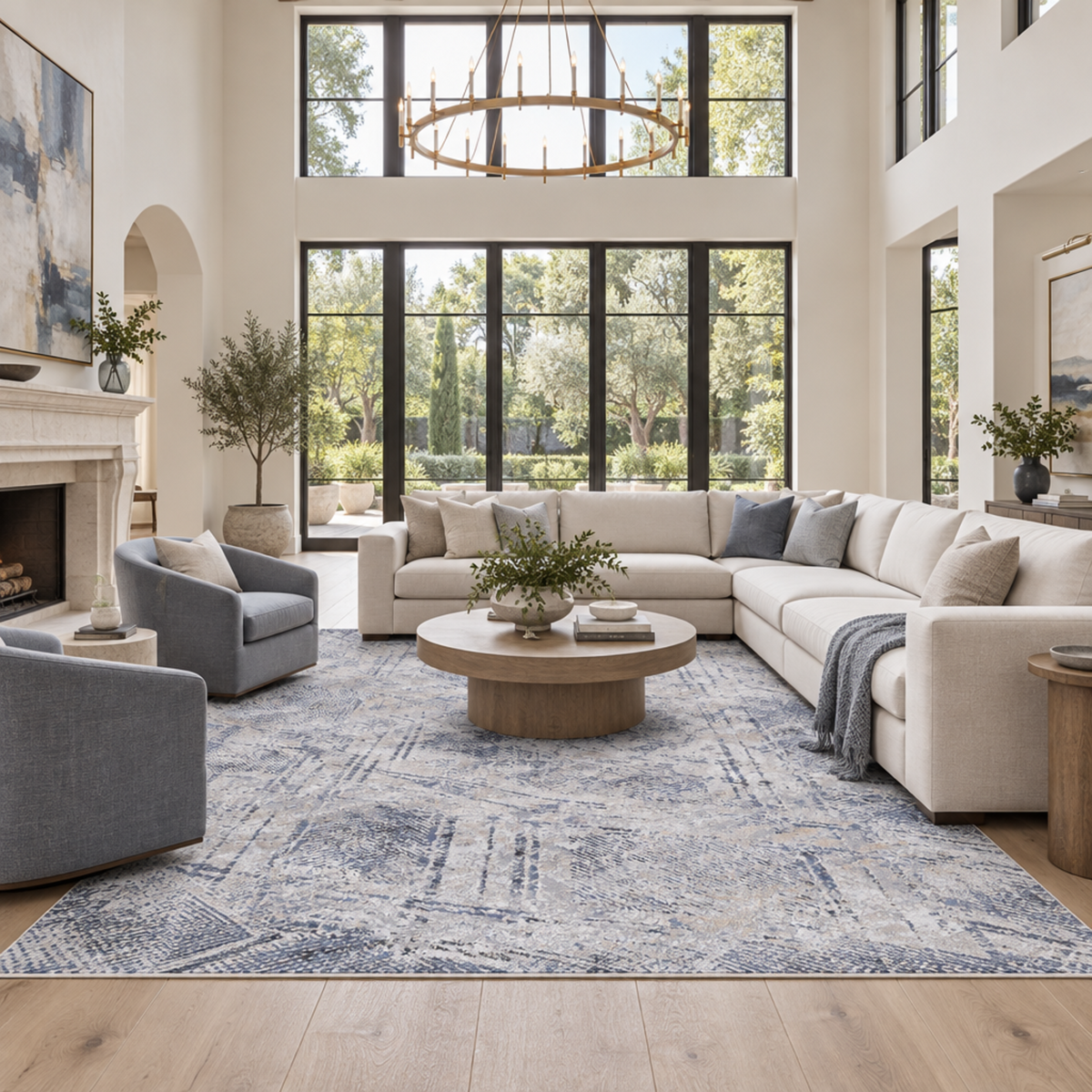 Mitanni Home 22106A Blue/Grey area rug, image 4 of 9