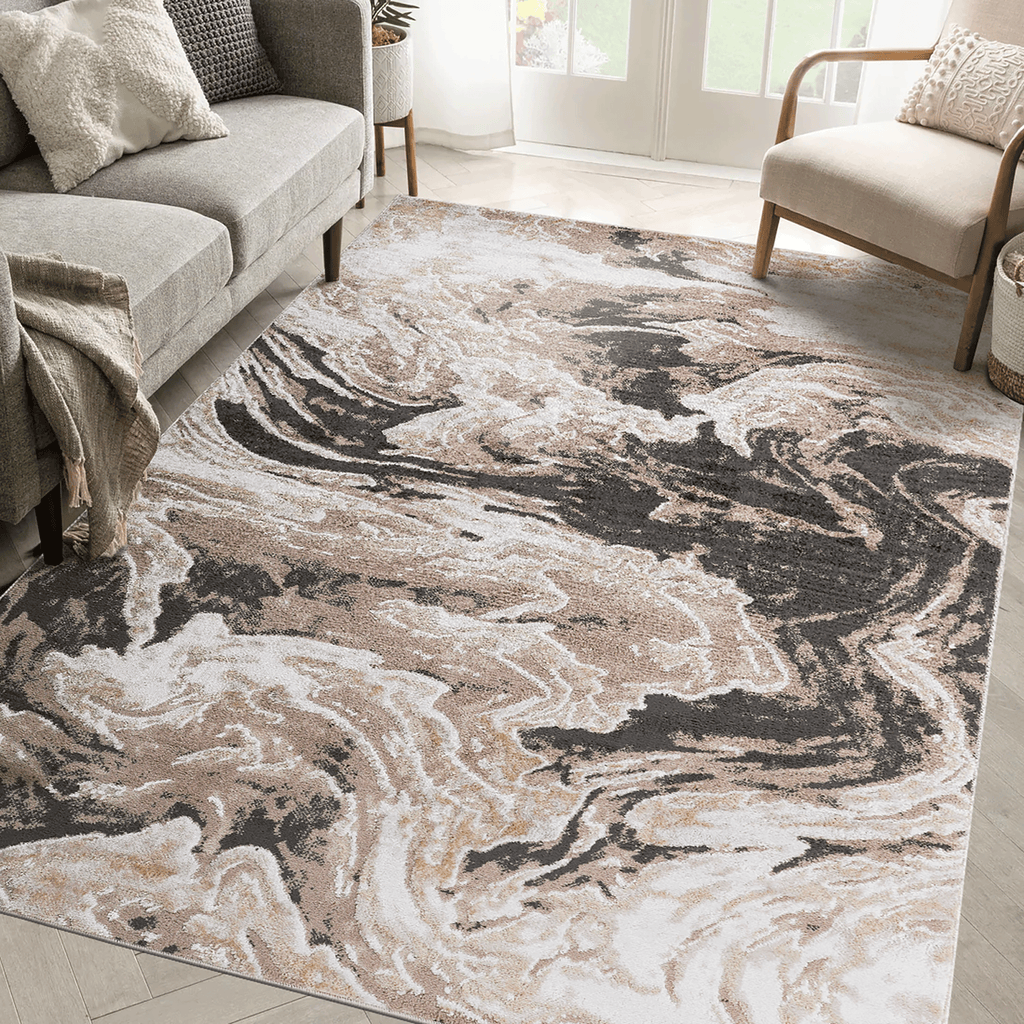 Mitanni Home 22107A area rug in L.BROWN, product view 5