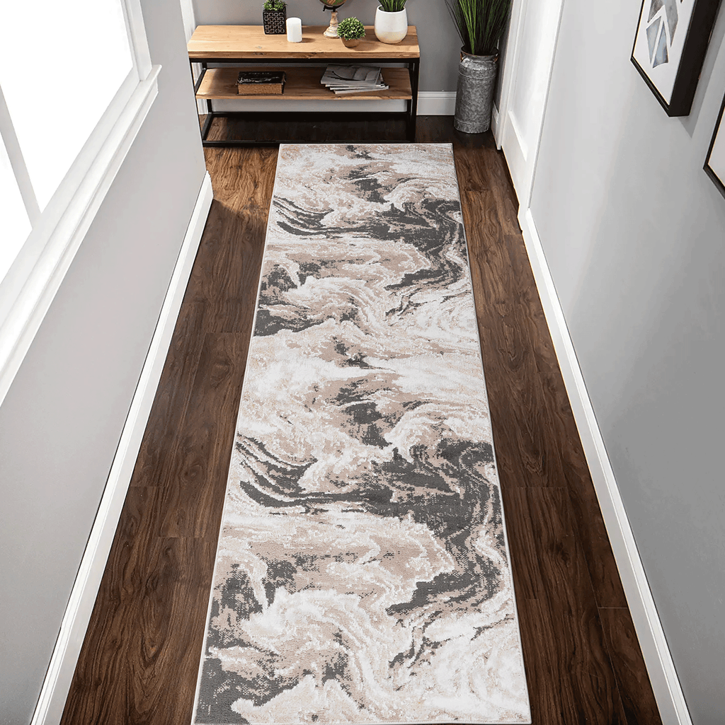 Mitanni Home 22107A area rug in L.BROWN, product view 6