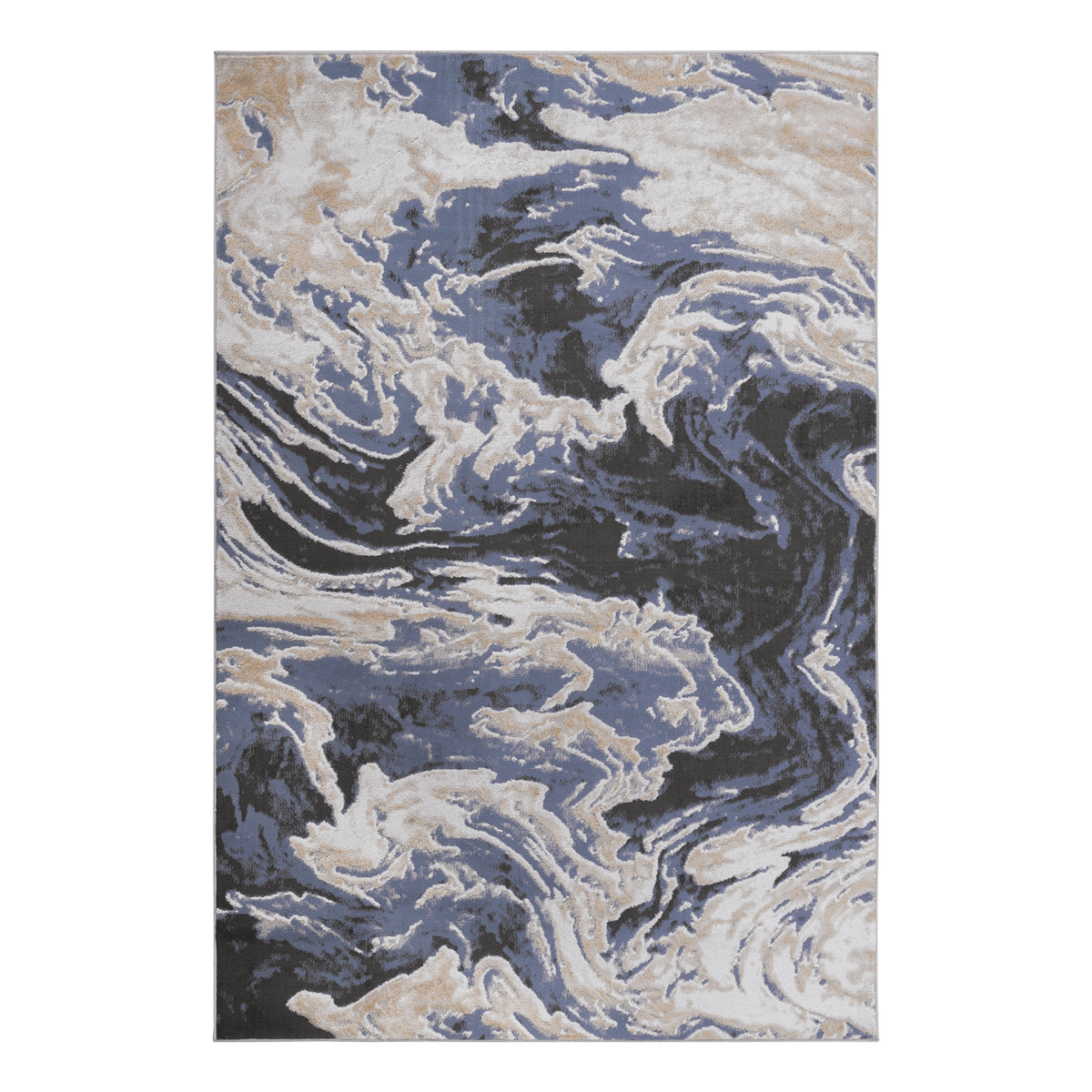 Mitanni Home 22107A Light Blue area rug, 5'3''x7'6''