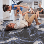 Mitanni Home 22107A Light Blue area rug, 5'3''x7'6''