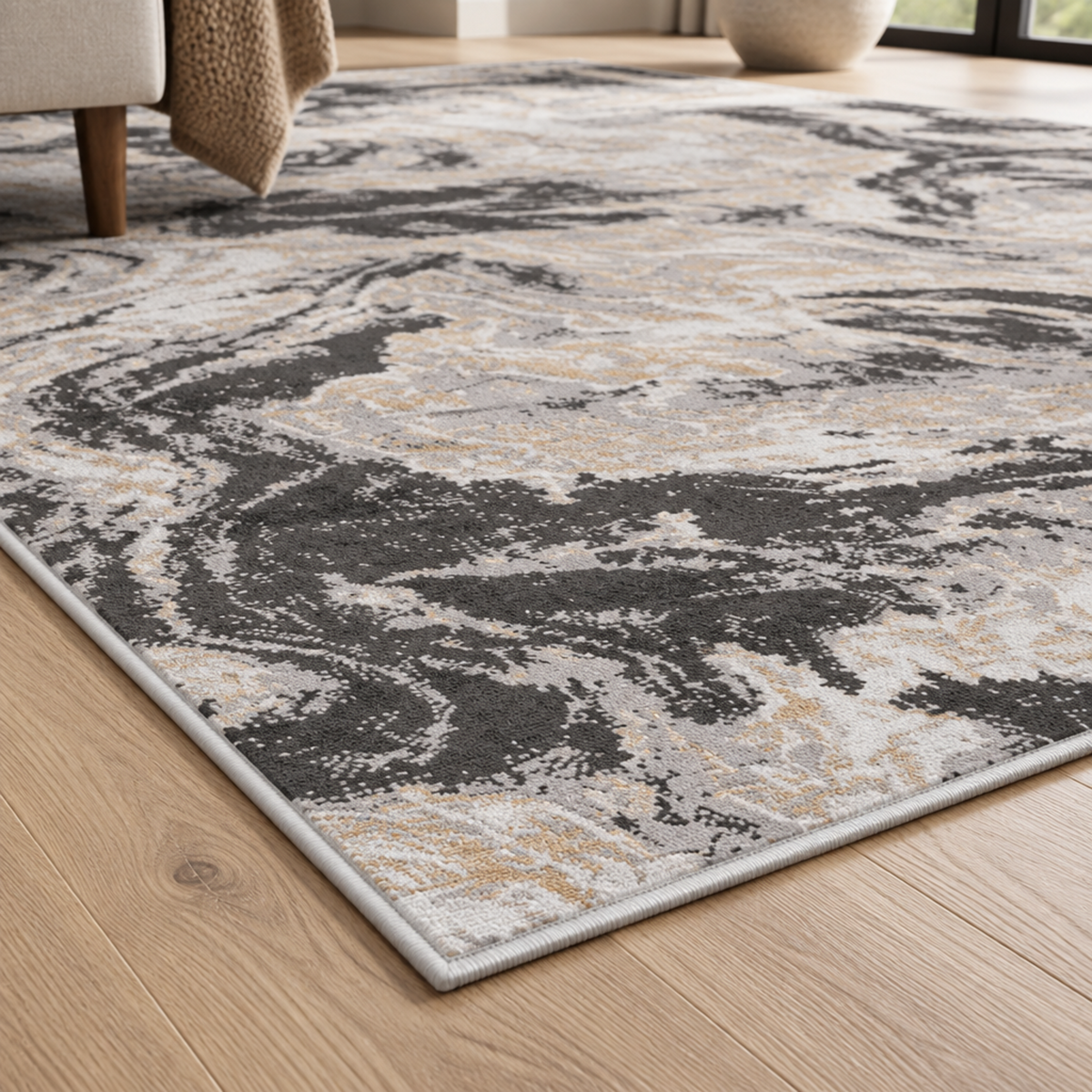 Mitanni Home 22107A Grey area rug, image 6 of 9