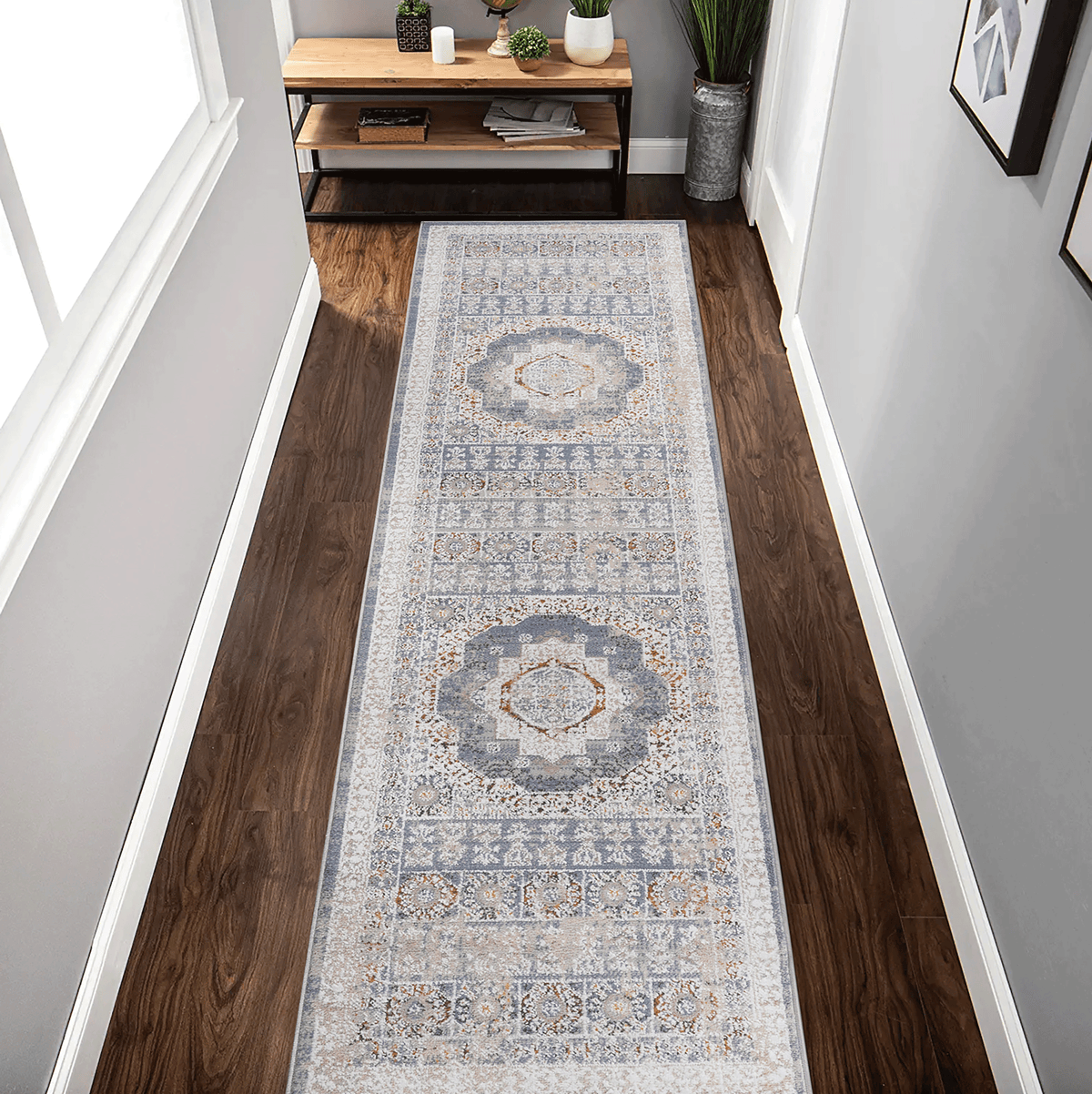 Mitanni Home 22109A area rug in BLUE/IVORY, product view 5
