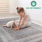 Mitanni Home 22109A area rug in BLUE/IVORY, product view 7