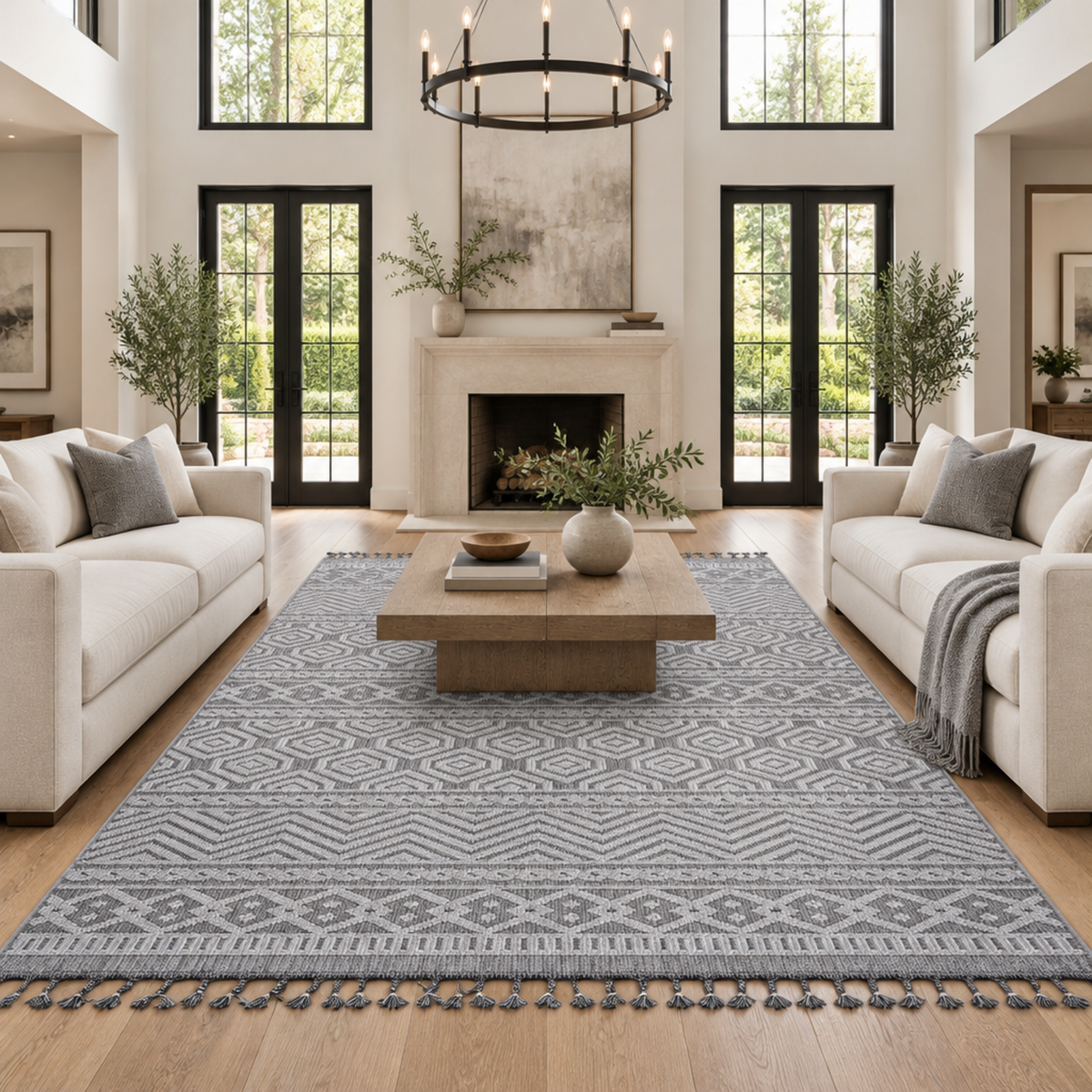 Mitanni Home 22700A GREY/WHITE area rug, photo 5