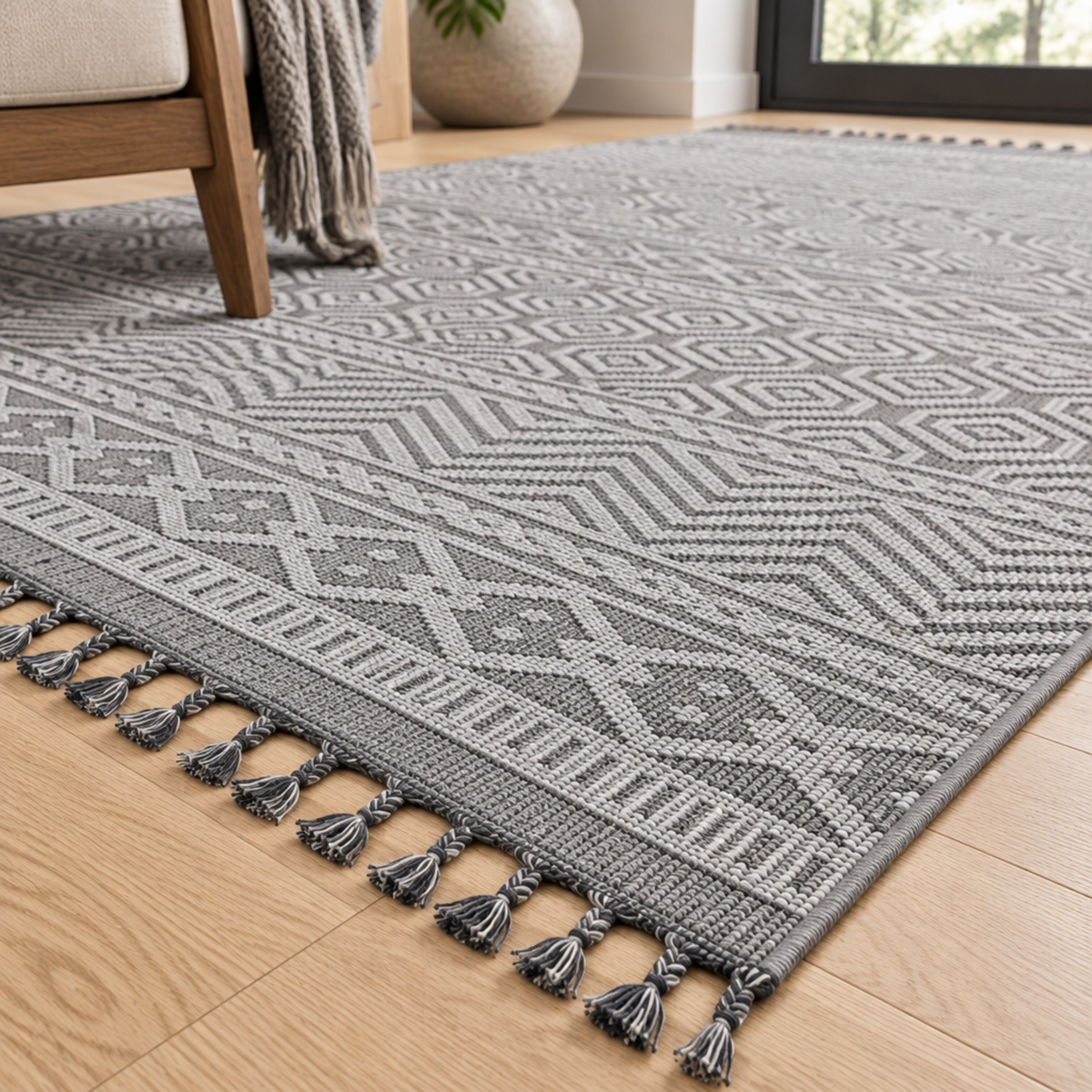 Mitanni Home 22700A GREY/WHITE area rug, photo 6