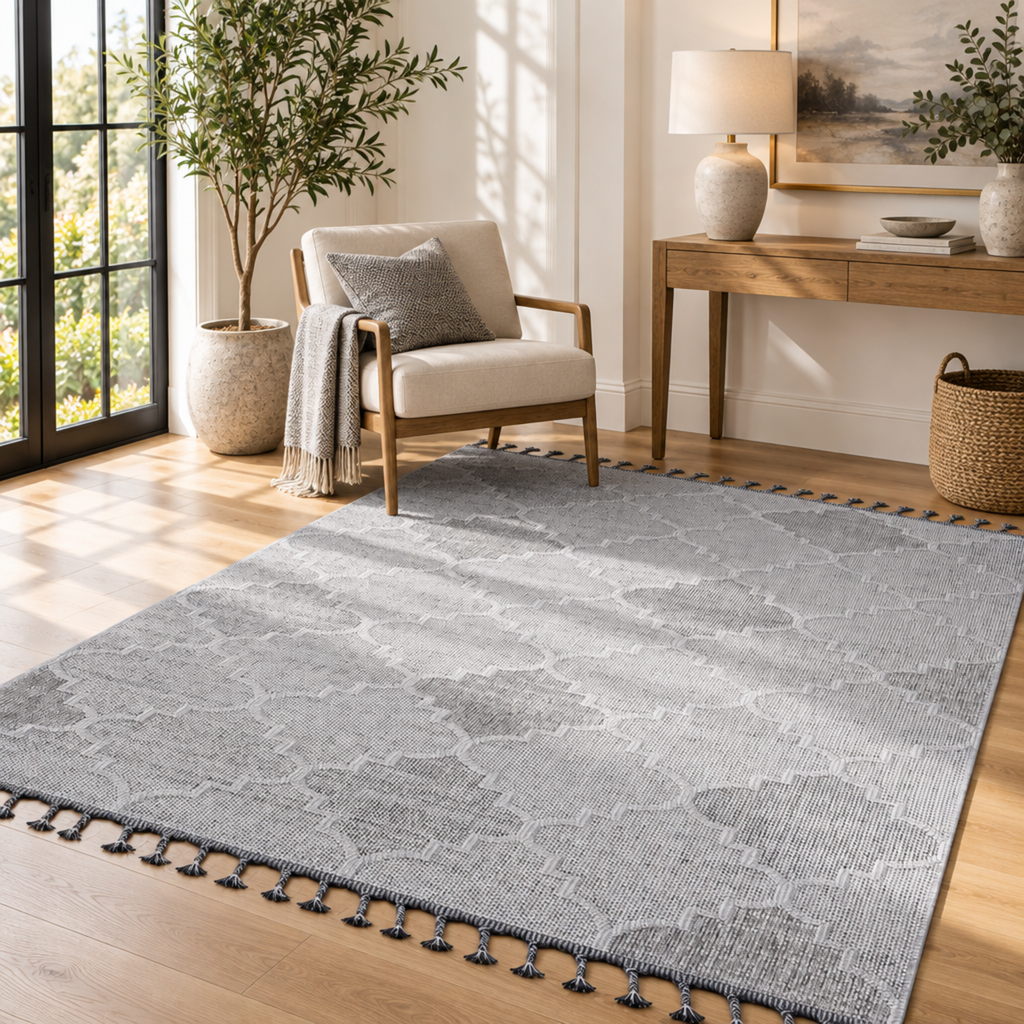 Mitanni Home 22701A WHITE/GREY area rug, photo 3