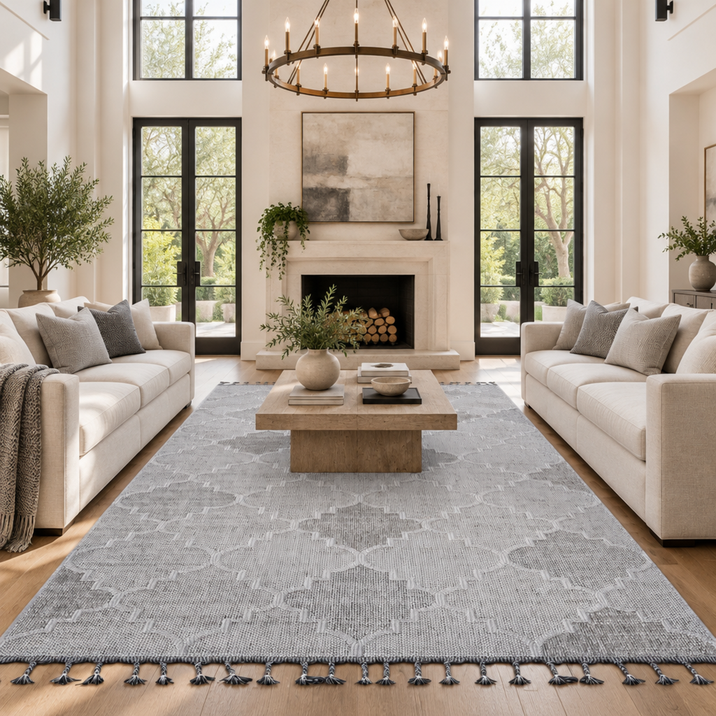 Mitanni Home 22701A WHITE/GREY area rug, photo 5