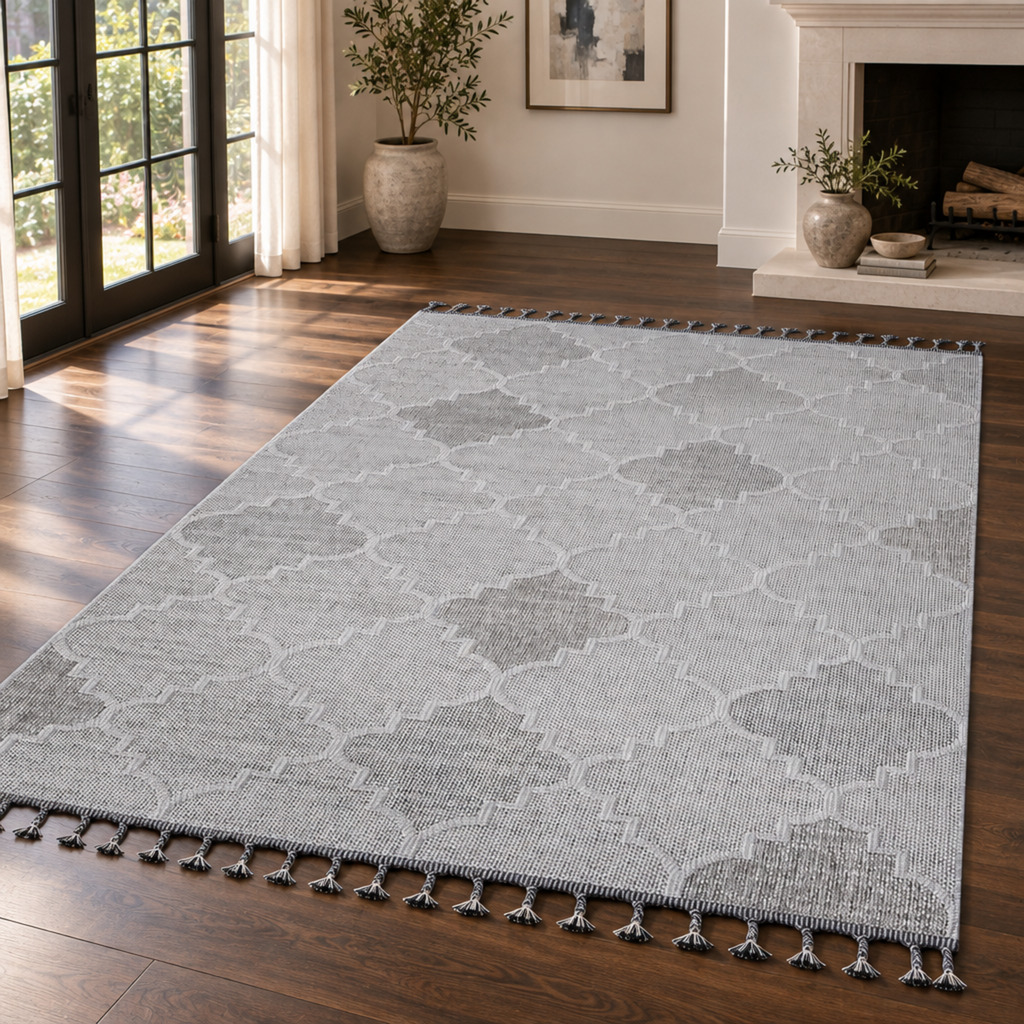 Mitanni Home 22701A WHITE/GREY area rug, photo 7