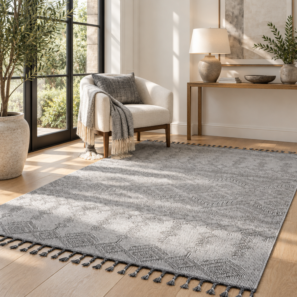 Mitanni Home 22702A WHITE/WHITE area rug, photo 3