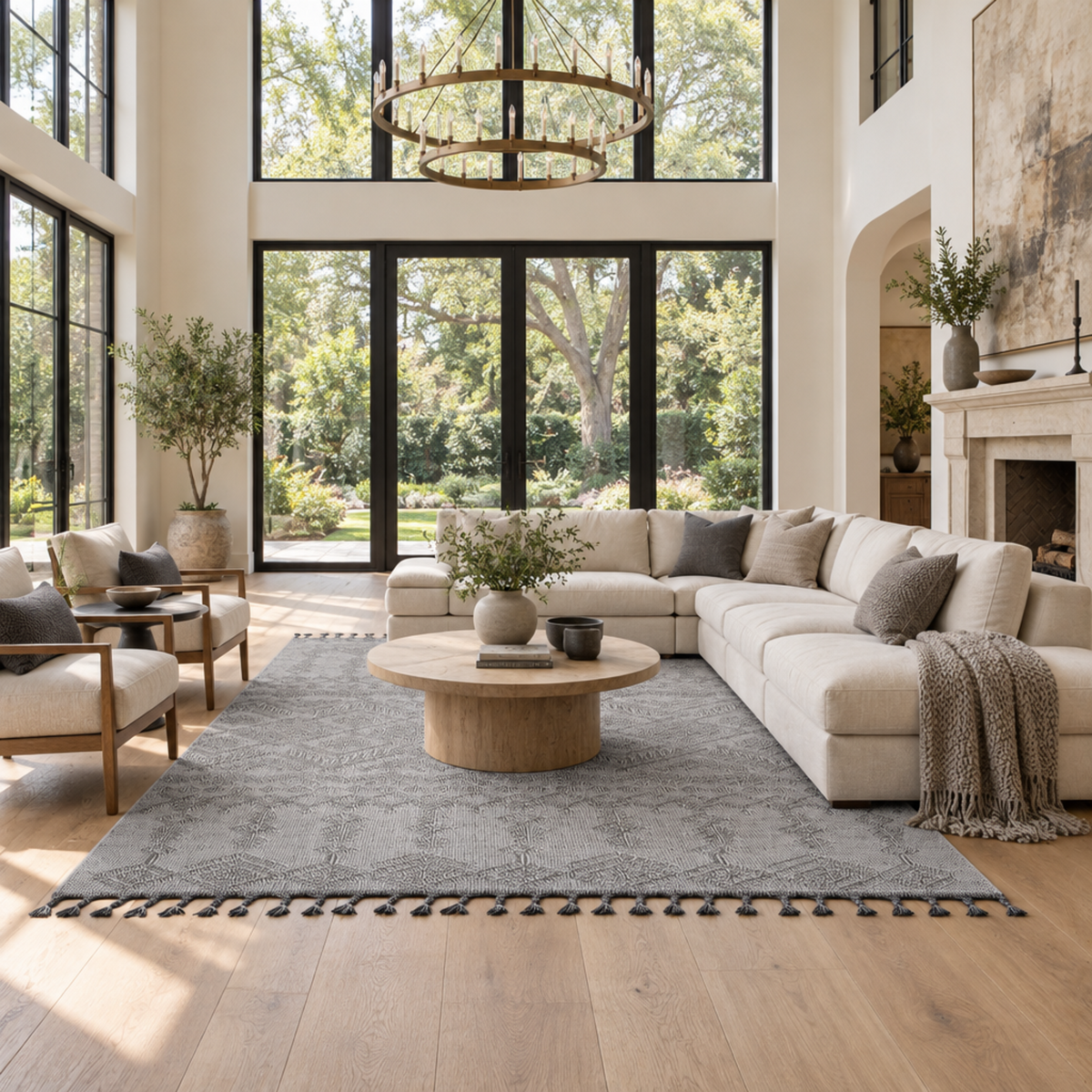 Mitanni Home 22702A WHITE/WHITE area rug, photo 4