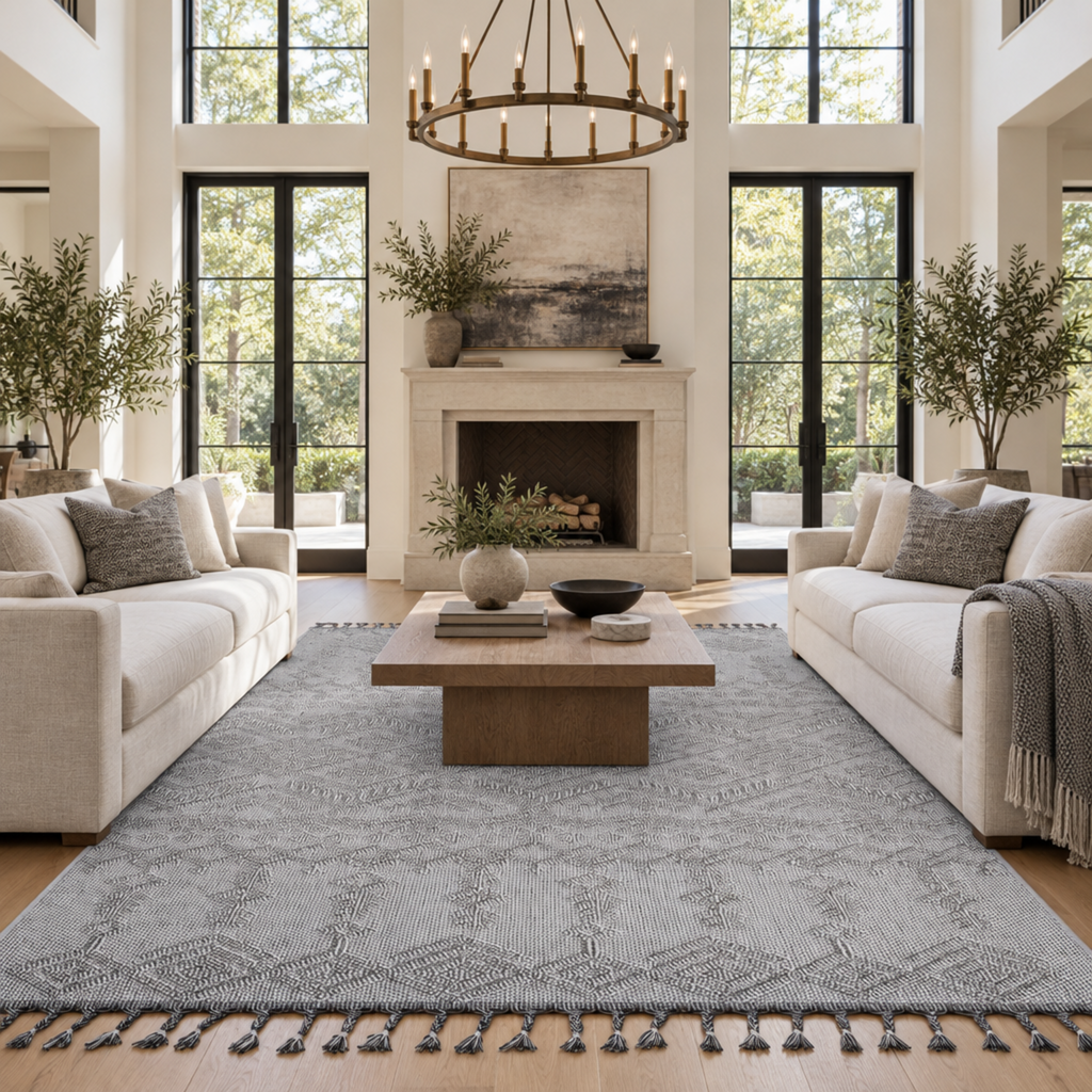 Mitanni Home 22702A WHITE/WHITE area rug, photo 5