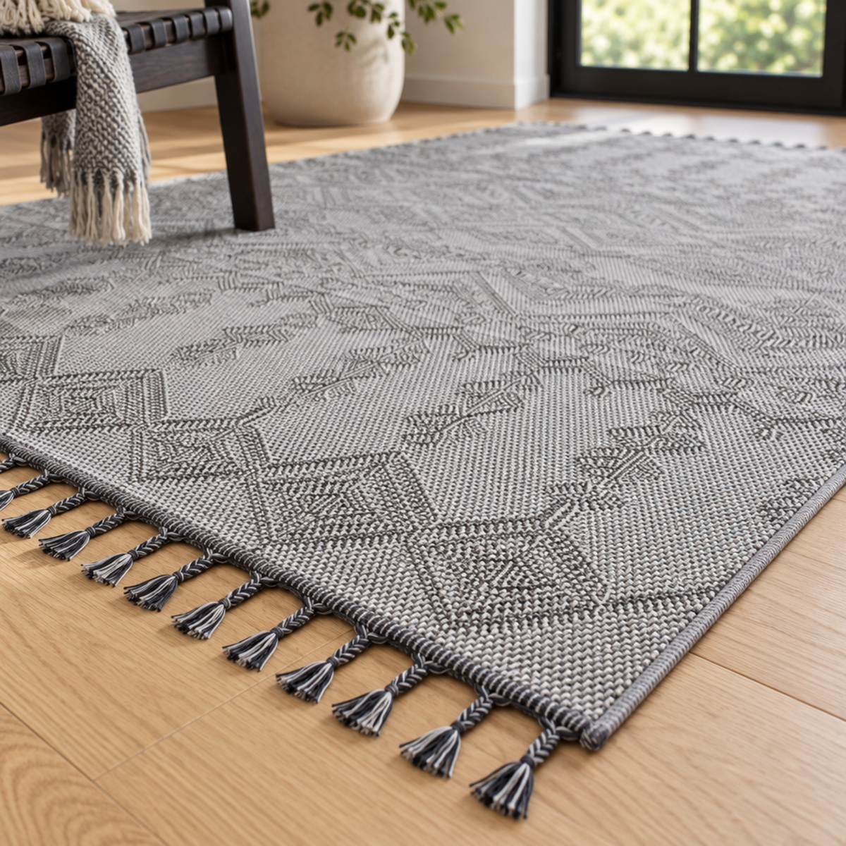 Mitanni Home 22702A WHITE/WHITE area rug, photo 6