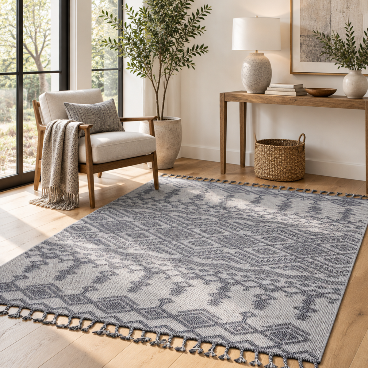 Mitanni Home 22702A WHITE/GRAY area rug, photo 3