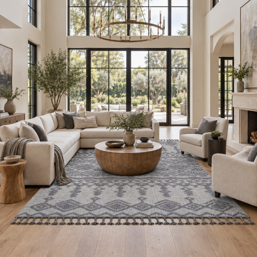 Mitanni Home 22702A WHITE/GRAY area rug, photo 4