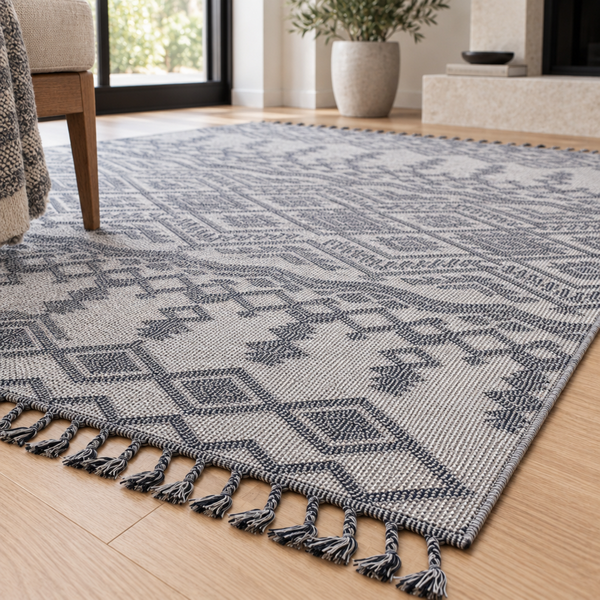 Mitanni Home 22702A WHITE/GRAY area rug, photo 6