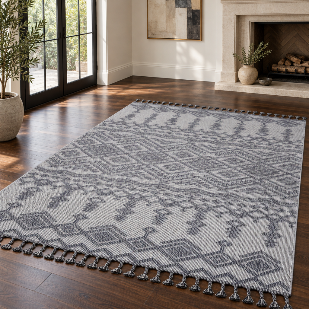 Mitanni Home 22702A WHITE/GRAY area rug, photo 7