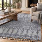 Mitanni Home 22702A WHITE/GRAY area rug, photo 9