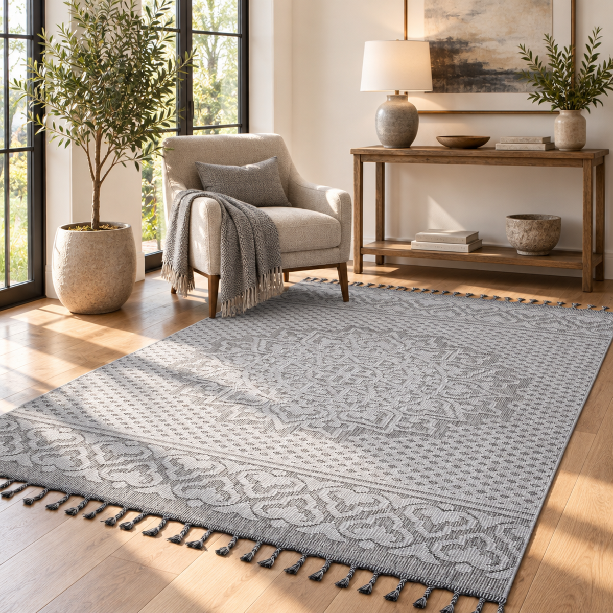 Mitanni Home 22703A GRAY/WHITE area rug, photo 3