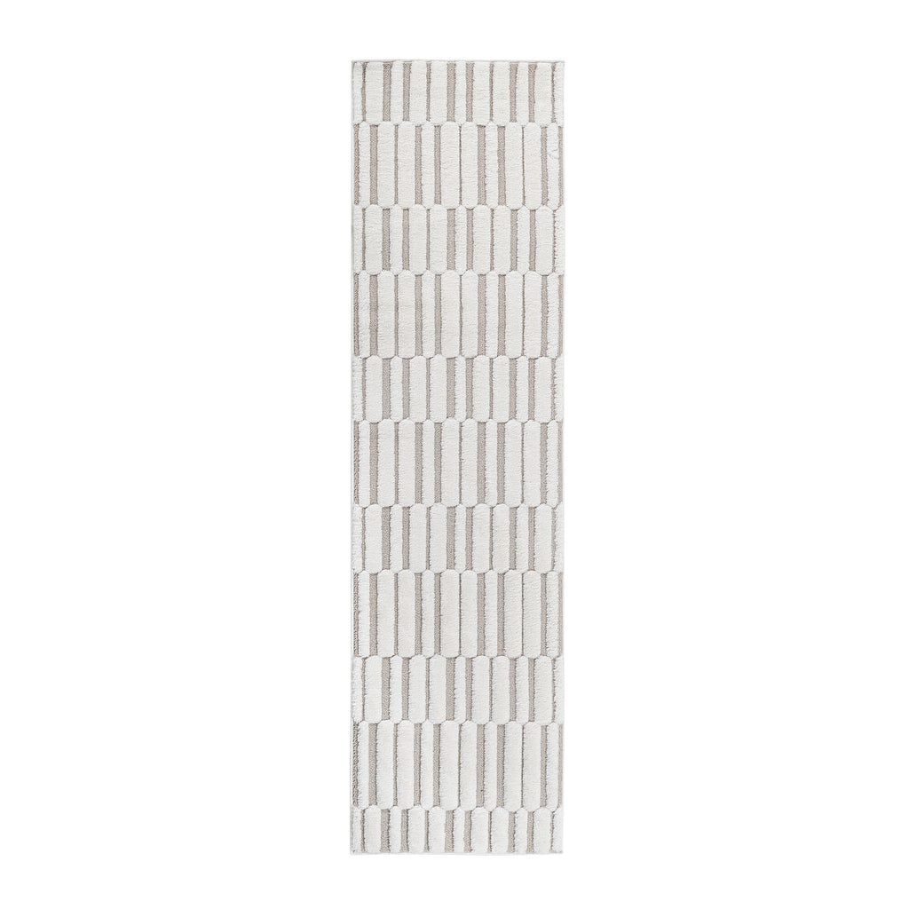 Mitanni Home 45111A | BEIGE/CREAM | 2'2''x8' | 2-810109226566