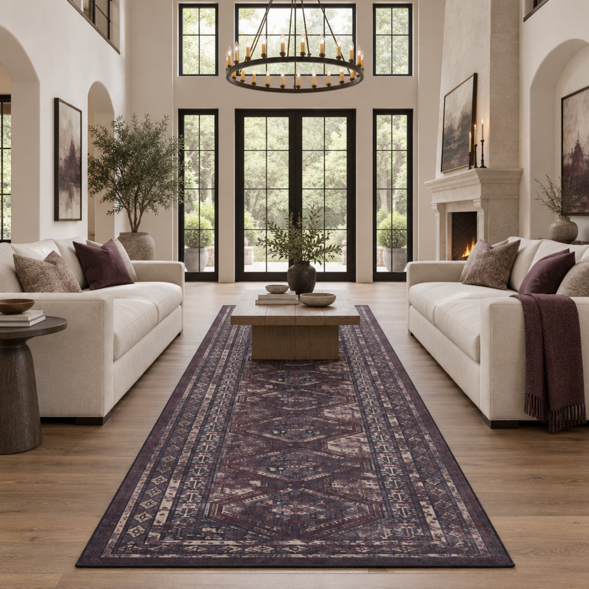 Mitanni Home 33745A BURGUNDY/BLACK area rug, image 5