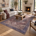 Mitanni Home 33747A BURGUNDY/BLUE area rug, image 1