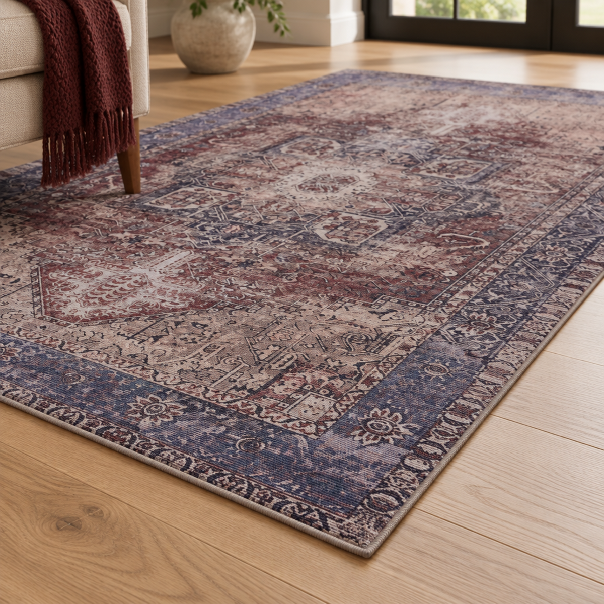Mitanni Home 33747A BURGUNDY/BLUE area rug, image 6