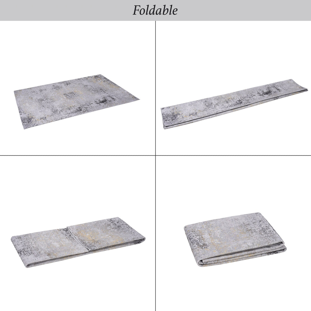 Mitanni Home 33744A | GRAY/GOLD | 2' x 3', 2'6'' x 10', 3' x 5', 4' x 6', 5' x 8', 6' x 9', 8' x 10', 9' x 12' | 33744A Gray-Gold_7