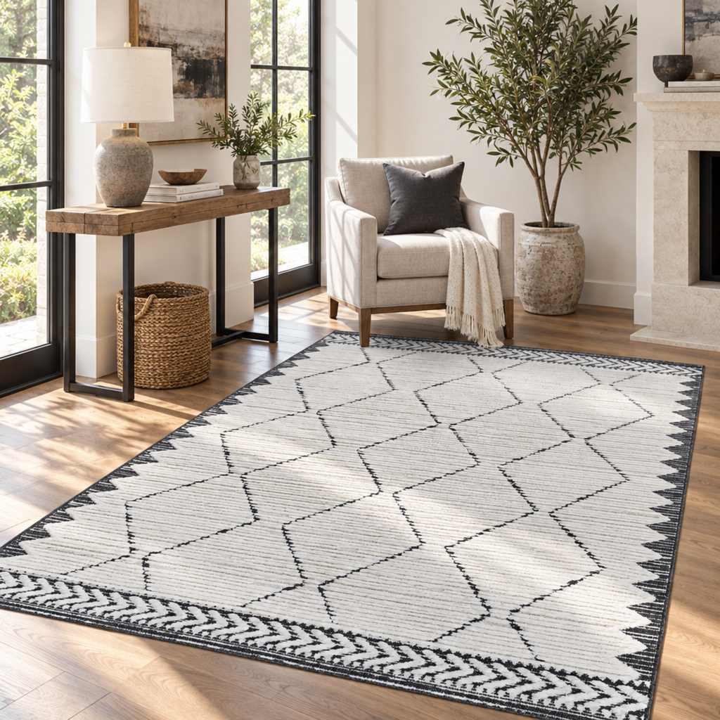 Mitanni Home 45115A CREAM/ANTHRACITE area rug, photo 3