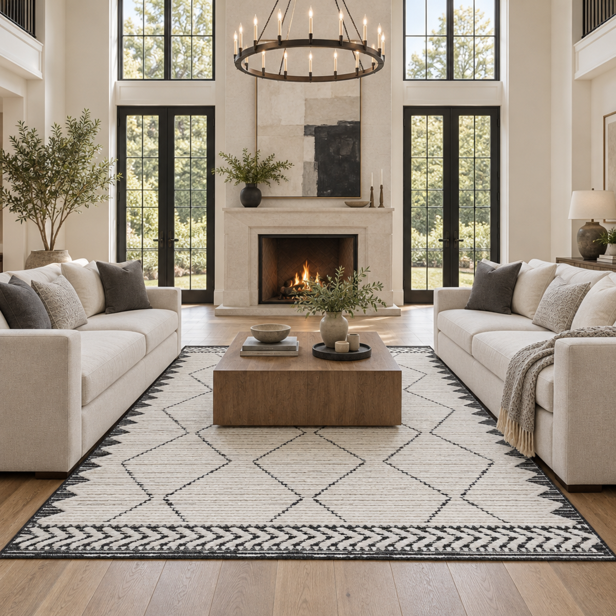 Mitanni Home 45115A CREAM/ANTHRACITE area rug, photo 5