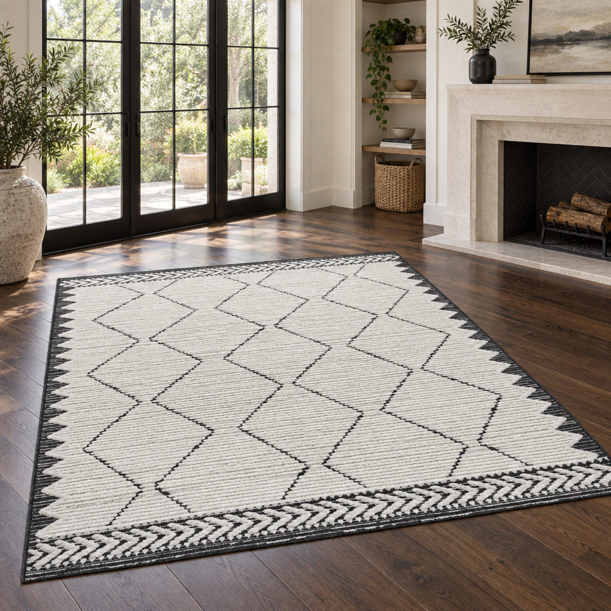Mitanni Home 45115A CREAM/ANTHRACITE area rug, photo 7