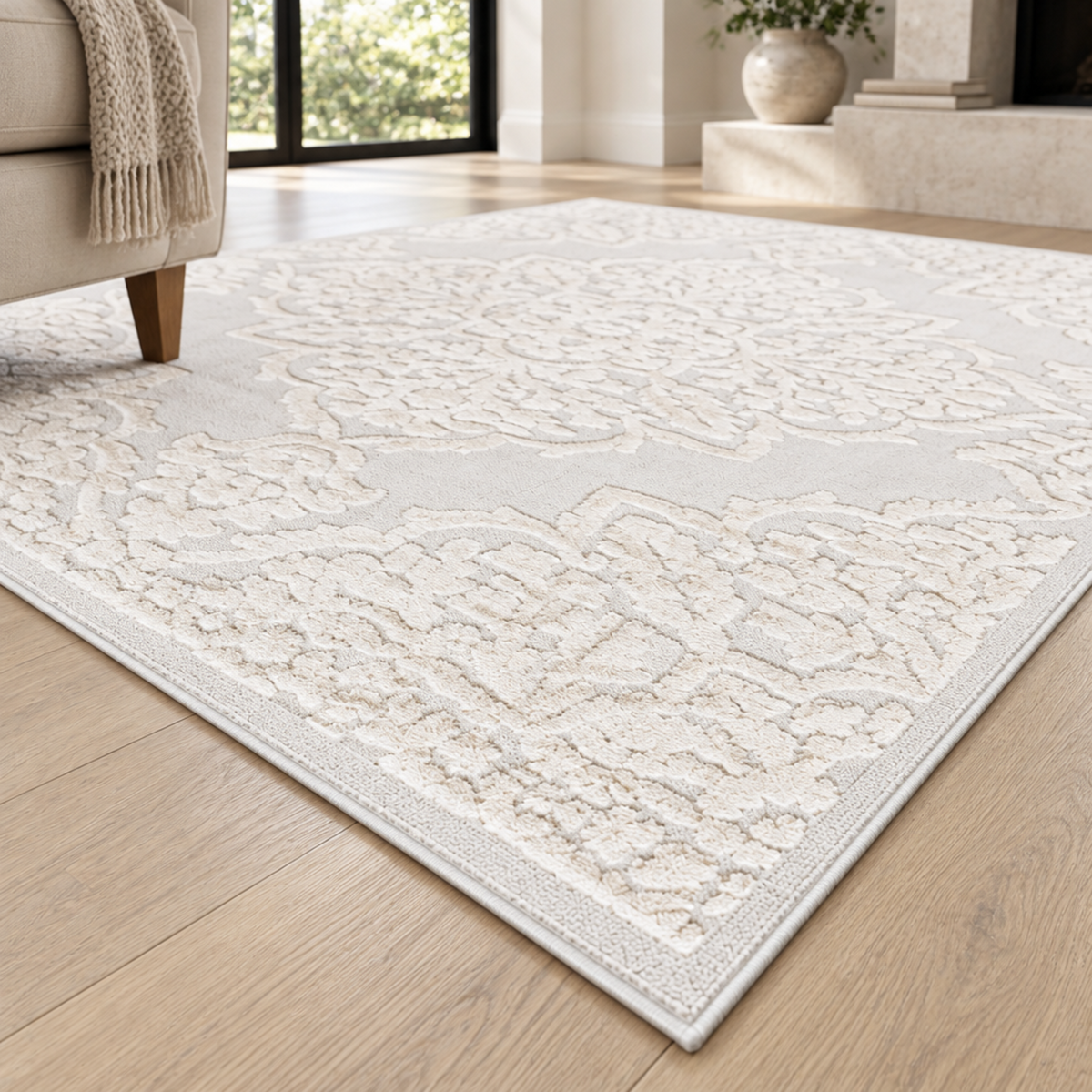 Mitanni Home 45116A CREAM/CREAM area rug, photo 6