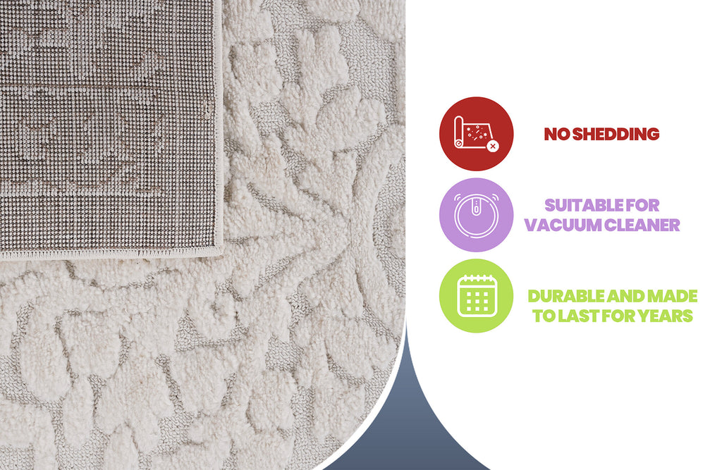 Mitanni Home 45116A | CREAM/CREAM | 2'2''x8' | 7-810109226870