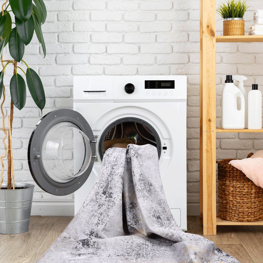 Mitanni Home 33744A | GRAY/GOLD | 2' x 3', 2'6'' x 10', 3' x 5', 4' x 6', 5' x 8', 6' x 9', 8' x 10', 9' x 12' | 33744A Gray-Gold_4