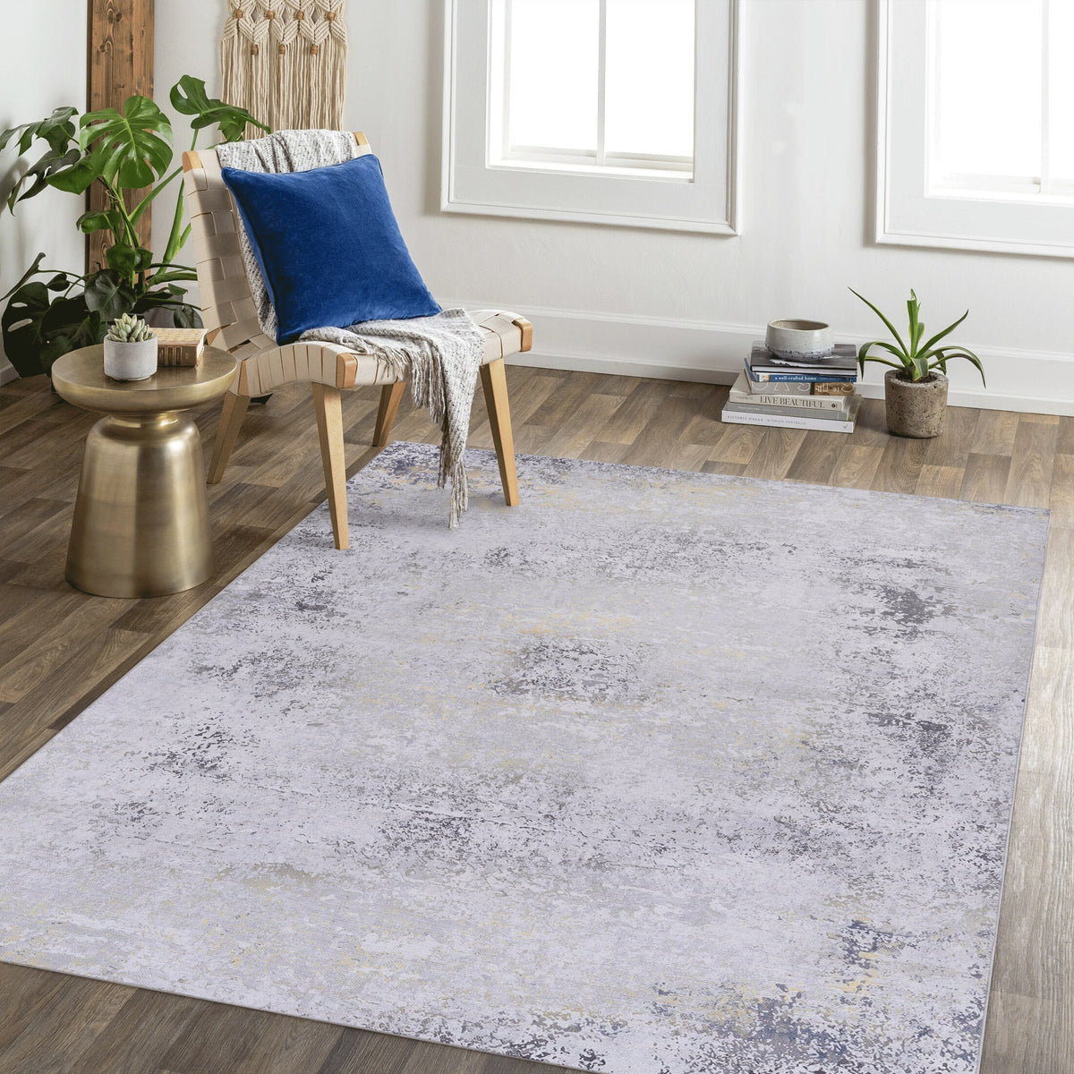 Mitanni Home 33744A | GRAY/GOLD | 2' x 3', 2'6'' x 10', 3' x 5', 4' x 6', 5' x 8', 6' x 9', 8' x 10', 9' x 12' | 33744A Gray-Gold_1